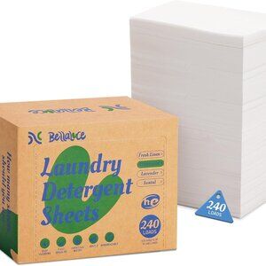 Unscented Eco-Friendly Laundry Sheets - 240 Loads